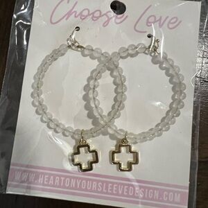 Beaded Round Earrings